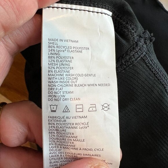 prAna Womens Becksa Bralette Knit Tank SMALL in Solid Black - Picture 4 of 7